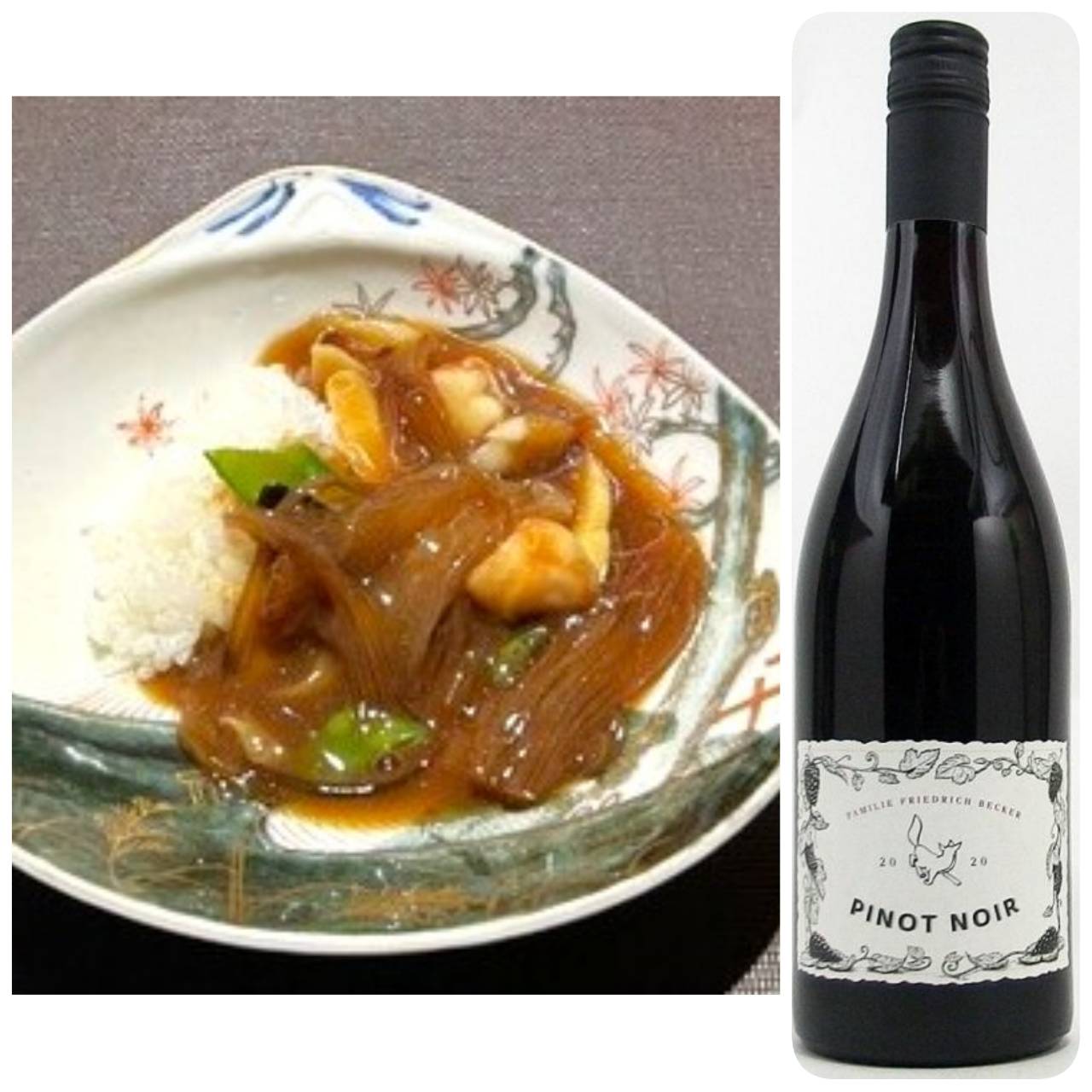 五目中華丼 × シュペートブルグンダー　フリードリッヒ ベッカー　／　ファルツ　　ドイツ